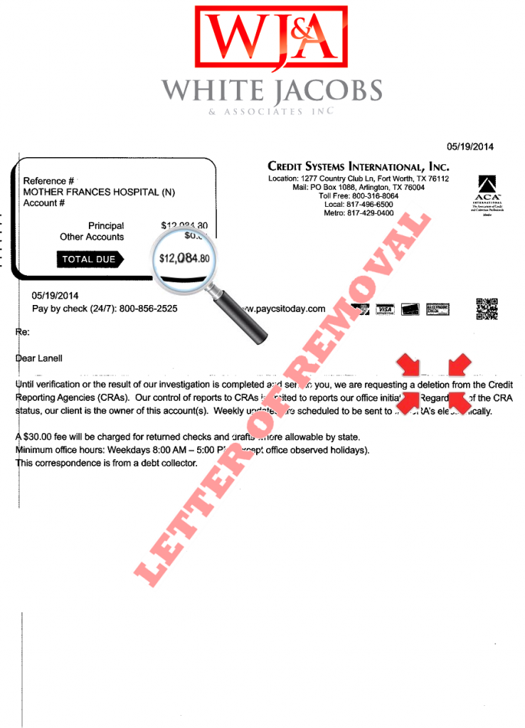 White, Jacobs  & Associates creditor responses 5.19.14