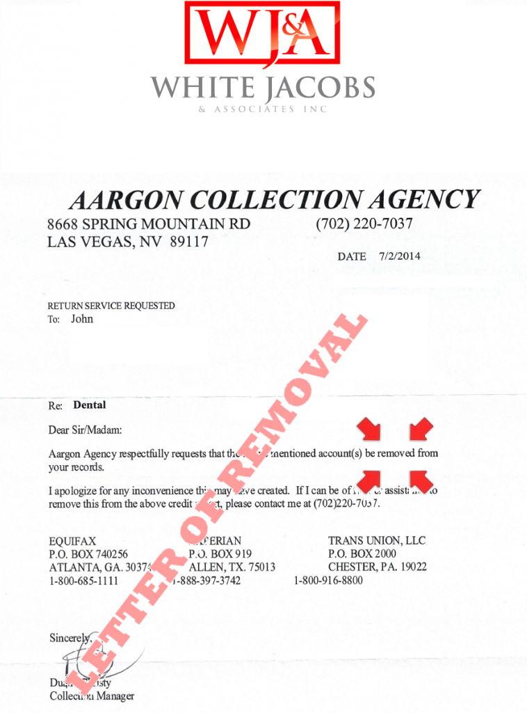 White, Jacobs and Associates creditor responses 7.2.14
