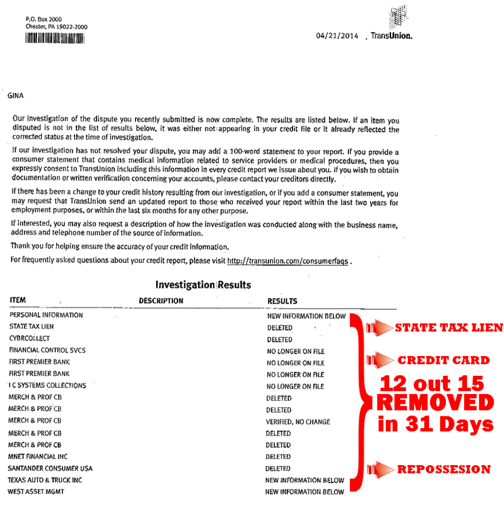 White, Jacobs & Associates bureau results 4.21.14