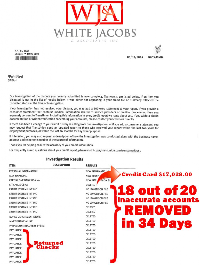 White, Jacobs and Associates bureau results 6.3.14