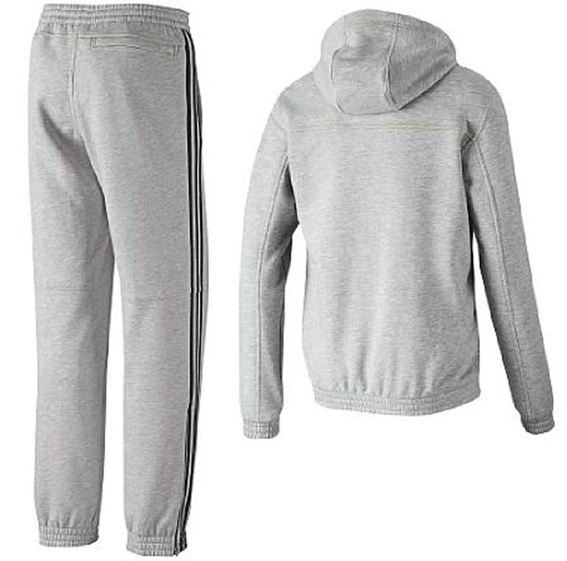 adidas anzug grau herren