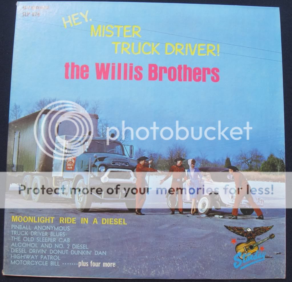 THE WILLIS BROTHERS HEY, MISTER TRUCK DRIVER LP RARE  