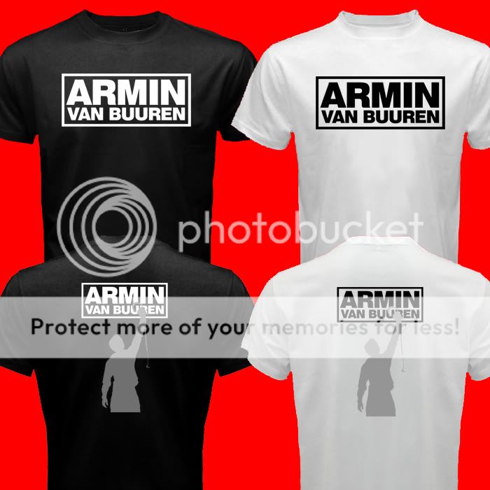 Armin Van Buuren DJ Black White Tees T Shirt S 2XL  