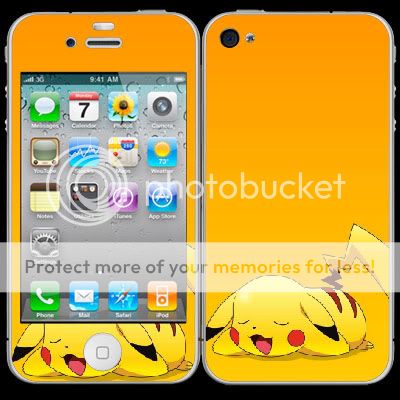  Pikachu 5 Skin Vinyl Sticker for iPod Touch 2nd 3rd 4th 5th Gen